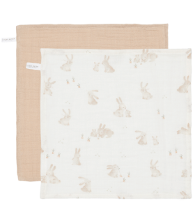 Little Dutch Mundtücher Muslin Baby Bunny/Beige